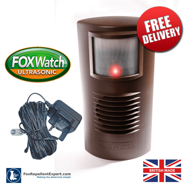 FoxWatch Ultrasonic Fox Deterrent & Mains Adapter Pack
