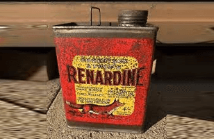 An old tin of Renardine Fox Repellent
