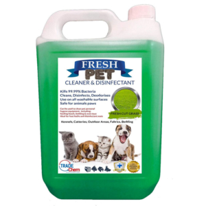 Freshpet cleaner and disinfectant for removing germs from fox poo