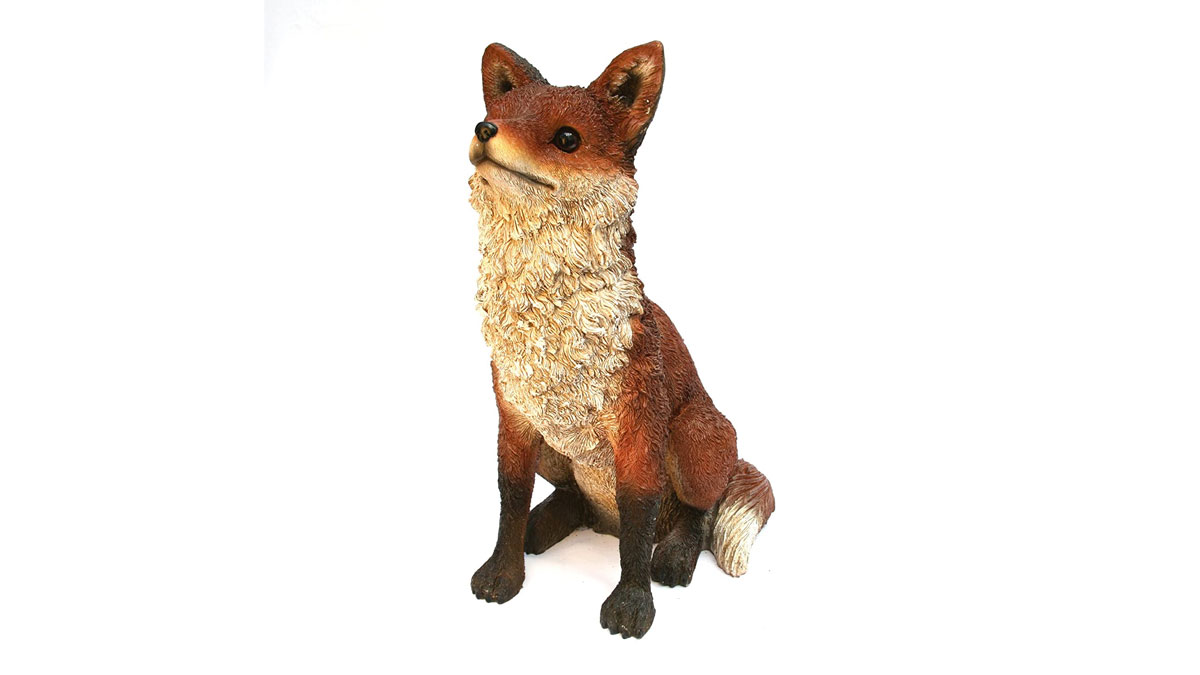 Fox statue for gardens or display